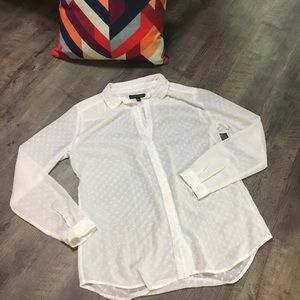 Banana Republic Dot white Blouse